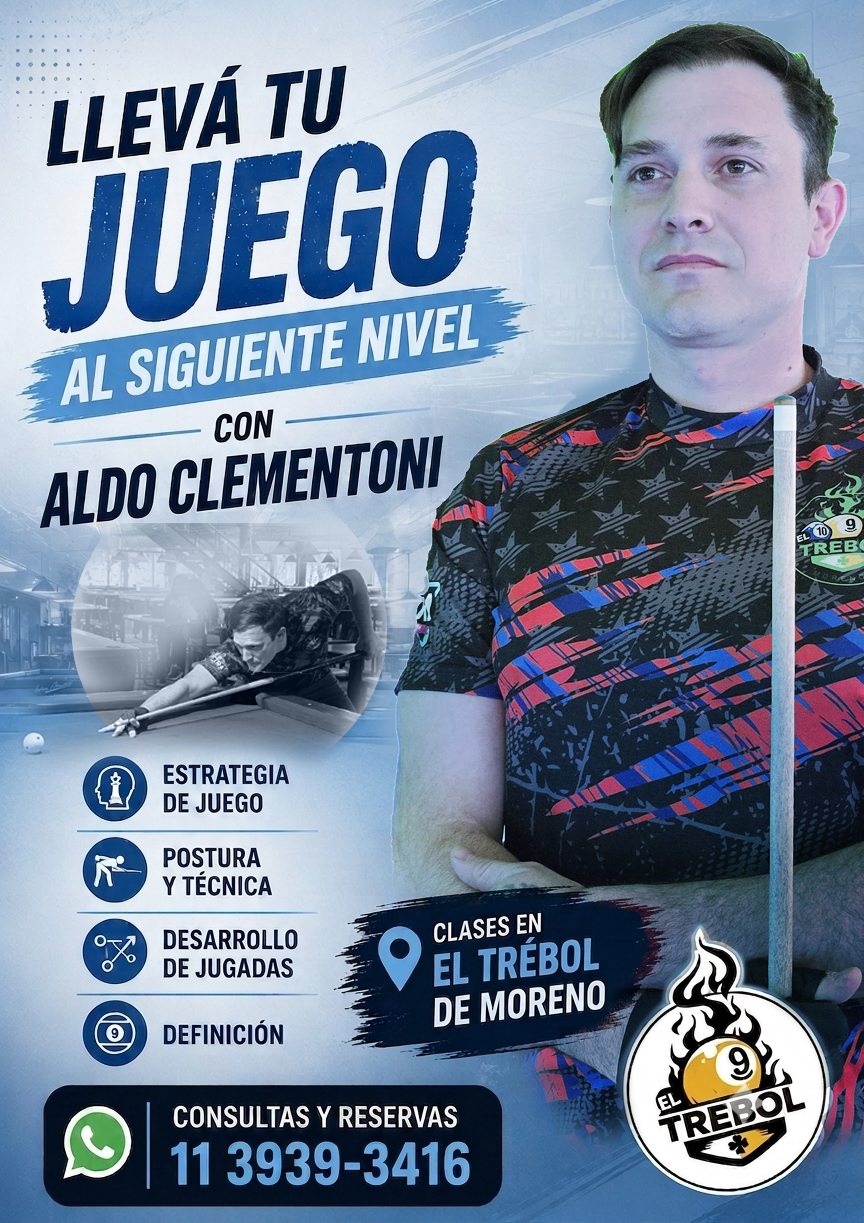 Llevá tu juego al siguiente nivel con Aldo Clementoni. Clases en El Trébol de Moreno.